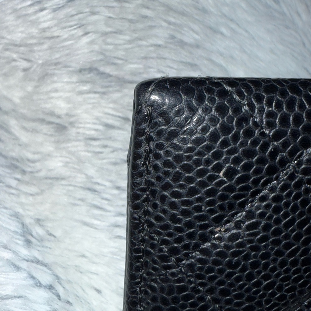 Chanel Black Quilted Caviar Leather Wallet - Picture 6 of 9